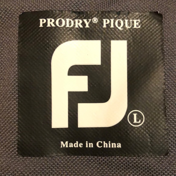 FOOTJOY Size Large Polo Golf PGA Logo Titleist Logo Dark Gray Casual $79 NEW - Picture 9 of 16